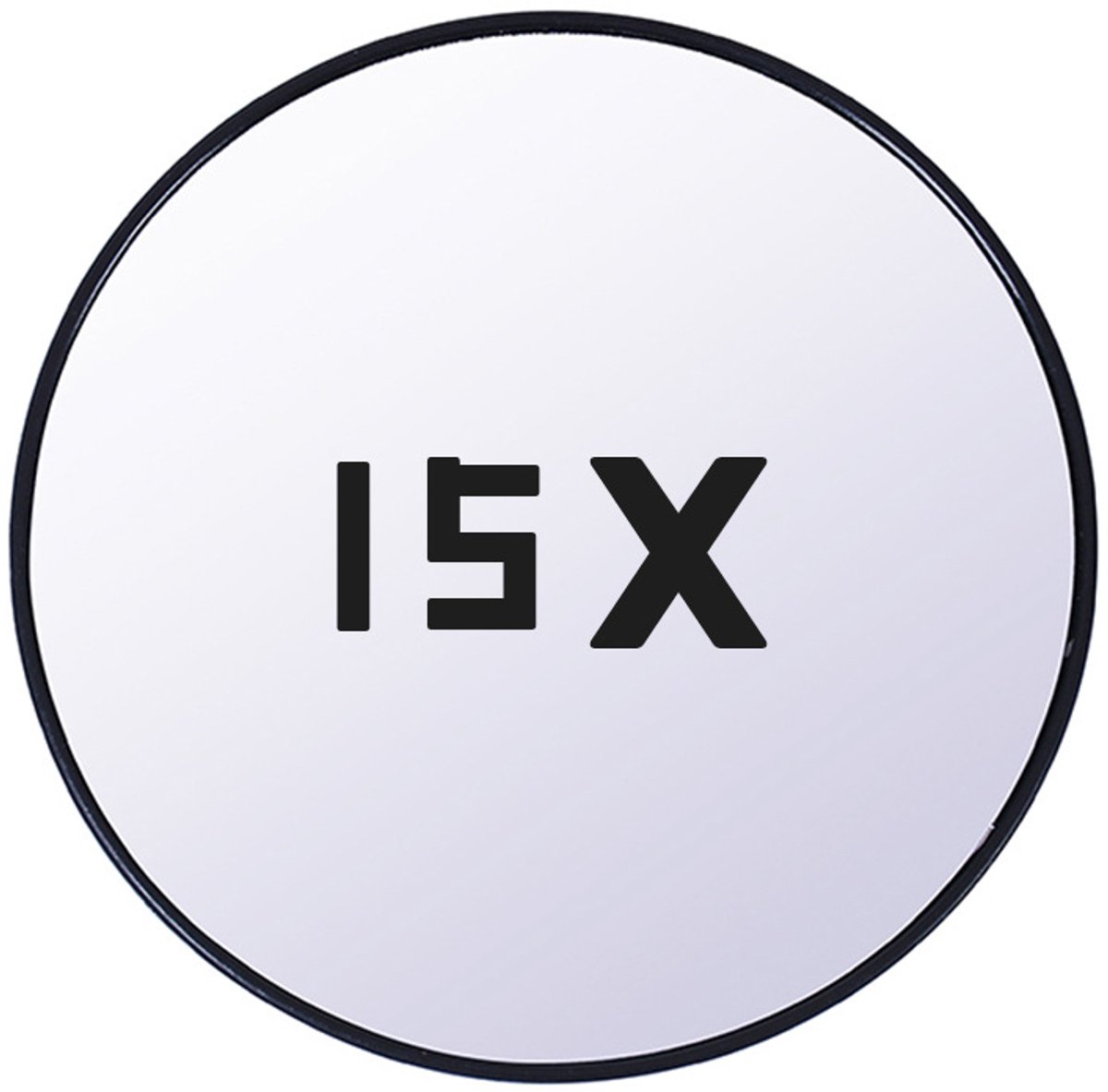 Make-up Mirror - 15x Magnification - With Suction Cup - Magnifying Mirror - Round - Portable Bathroom Shower Mirror - For detailed make-up and skin care up close - 88mm - Image 1