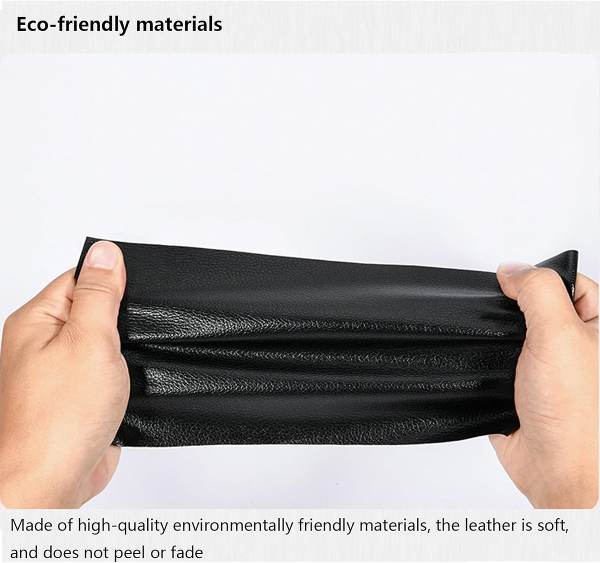 Self-adhesive leather repair kit - 50*137cm - leather sofa - leather repair - leather patch - self-adhesive sticker - PU Leather - Repair kit - Multifunctional - Sofa repair - Black - Image 4