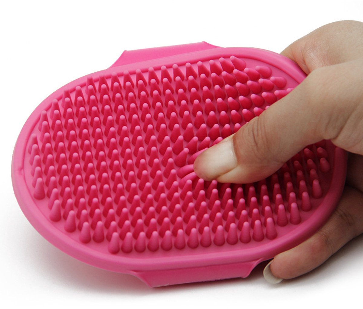 Pet Hair Remover - 2 Pieces - Cat Comb - Pet Hair Remover - Pet Grooming Gloves - Pet Silent Hair Removal Gloves - Dog Brush - Cat Brush - Reusable - For Small, Medium and Large Pets - Blue+Pink - Image 7