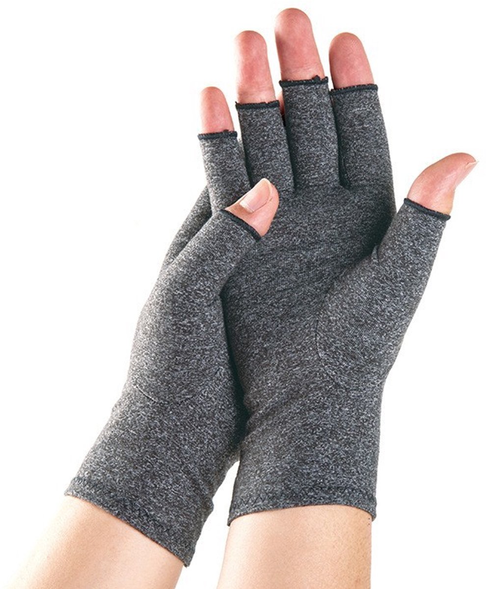Pair - Fingerless Gloves - 22*17cm - Gray - Unisex - Cotton, Polyester, Spandex - Suitable for cycling, driving, mountaineering, fitness, fishing, sun protection, etc. - Image 3