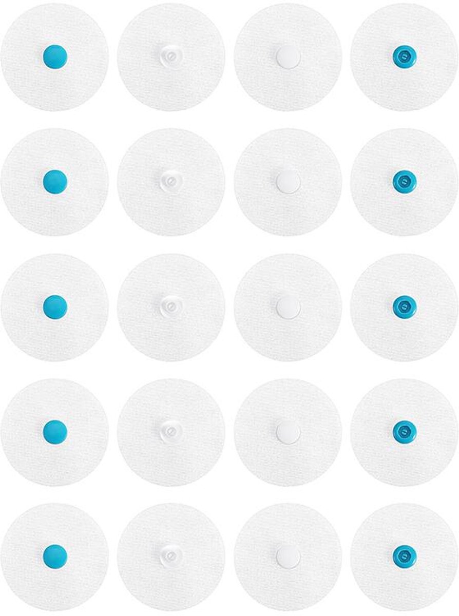 Bedding Snaps - 10 Pairs - Duvet Cover Snaps - Polyester - Plastic - Duvet Clips - Iron-On Duvet Fasteners to Hold Duvet - Duvet Clamps - Bed Sheet Tensioners - 60mm - White - Image 1