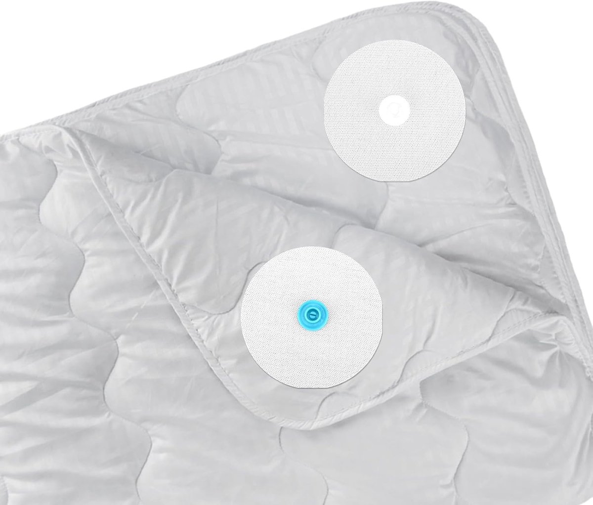 Bedding Snaps - 10 Pairs - Duvet Cover Snaps - Polyester - Plastic - Duvet Clips - Iron-On Duvet Fasteners to Hold Duvet - Duvet Clamps - Bed Sheet Tensioners - 60mm - White - Image 6