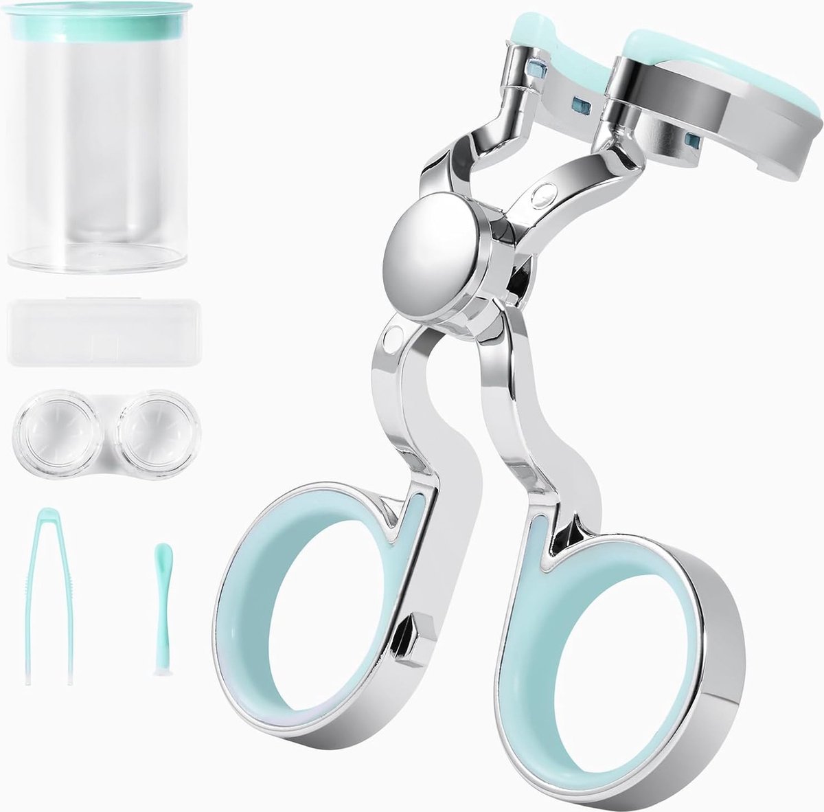 Contact Lens Wearing Aids - Eyelid Wear Aid - Contact Lens Inserter Remover - Contact Lens Eyelid Stretcher - Contact Lens Lens Aid - Lens Suction Cup - Contact Lens Holder - Silicone Soft - Image 1