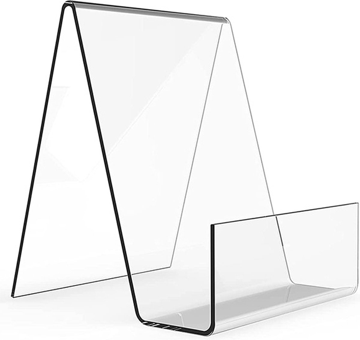 Bookend - Transparent - Bookends - Book Holder - Book Stand - Acrylic - 75*90*105mm - Image 1