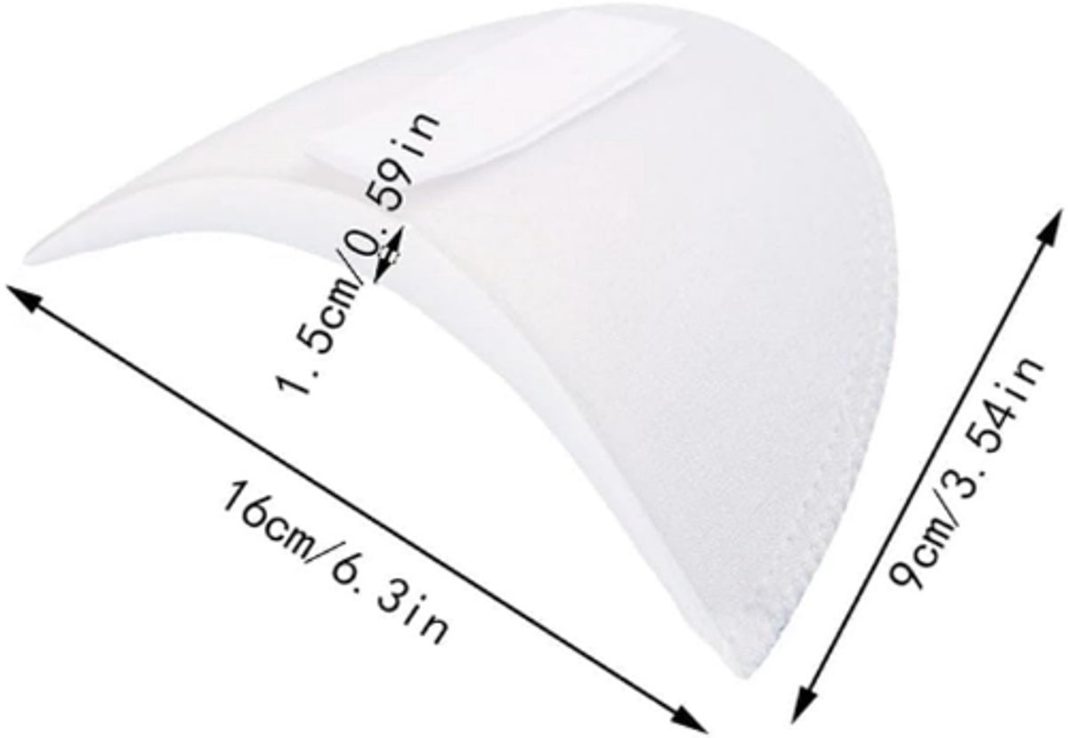 2 Pairs - Shoulder - 16*9*1.5cm - Black and White - Shoulder Pads - Shoulder Pads - Foam Padded - Shoulder Pads - Velcro - Soft Foam Padded - Reusable - For Blazer Clothing Crafts - Image 6