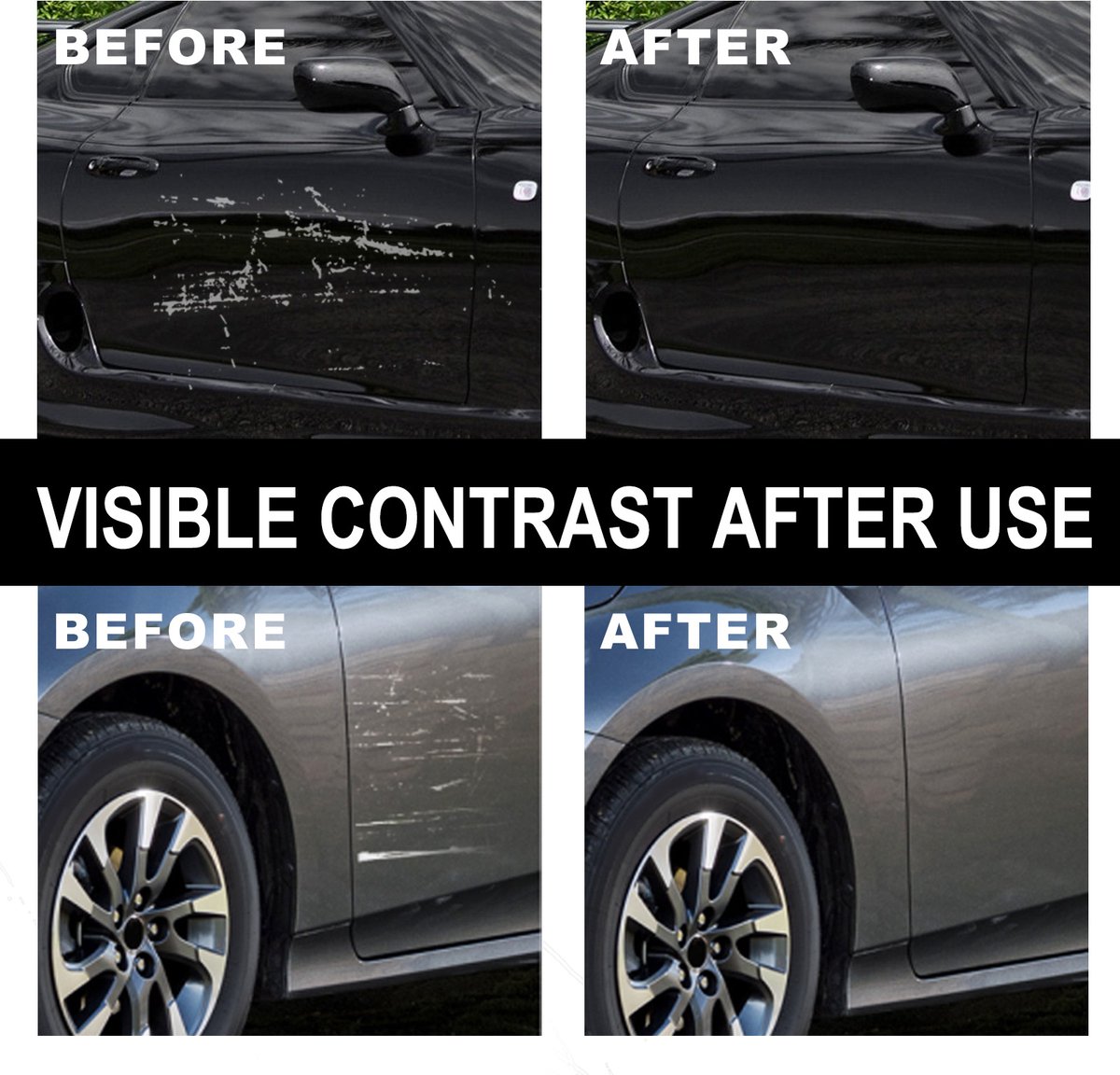 6 Pieces - Car Paint Scratch Remover Scratch Repair Cloth - Nano Scratch Cloth Clean Tool Repair Polishing Cloth - For Cars - Image 4