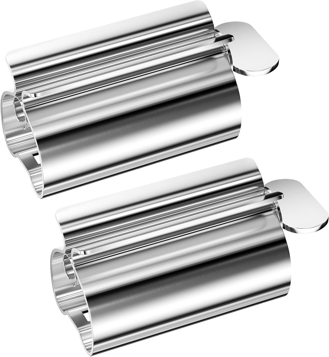 Stainless steel tube squeezer - Tube squeezer for toothpaste and cosmetics - 2 pieces - Image 1