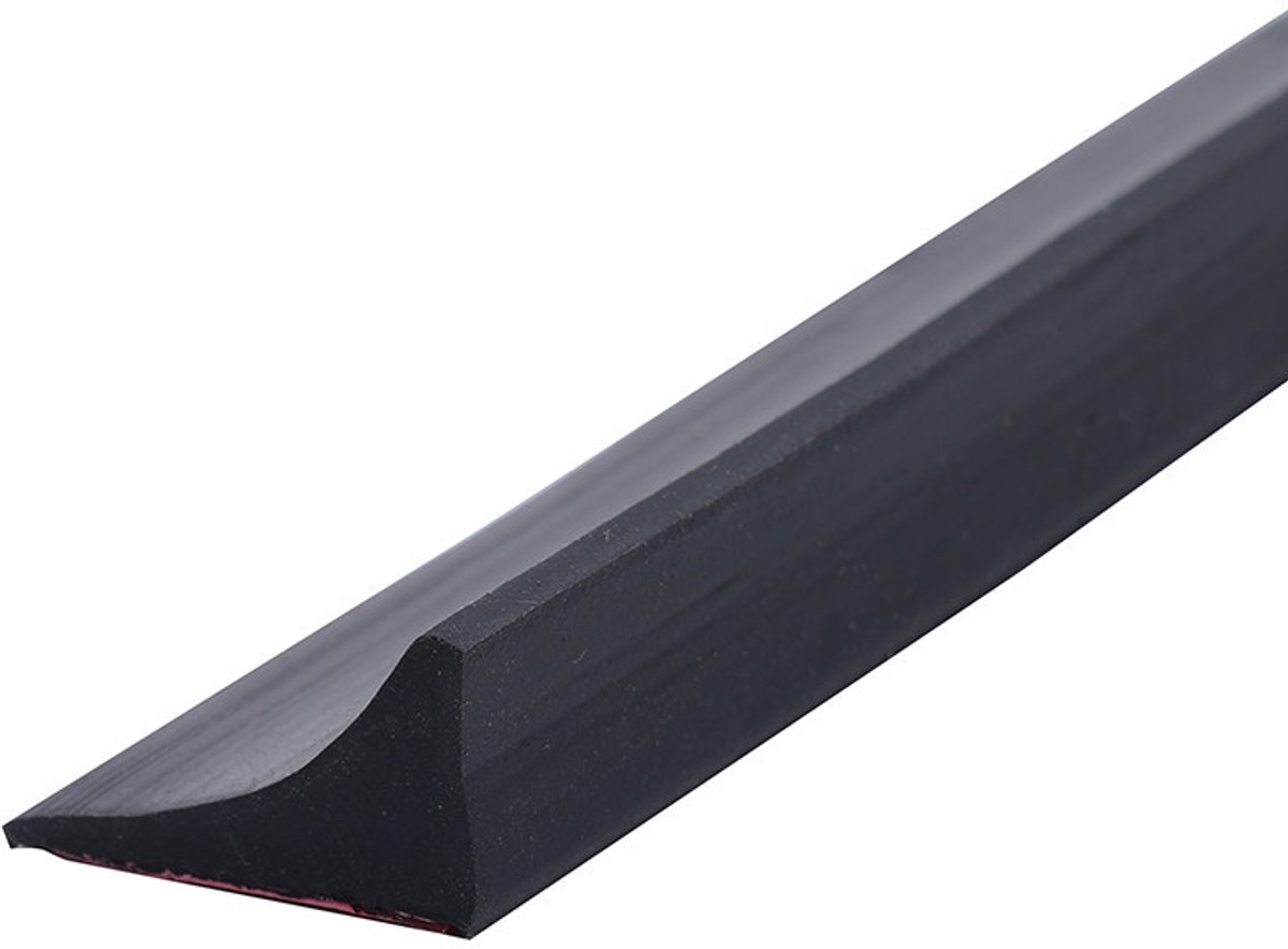 Shower thresholds - 2 meters - Anti-water strip - Foldable shower water dam - dry and wet separation - black - Sanitary Water Stopper - TPE - shower threshold water stop barrier and retention system and keeps water within the threshold - Image 1