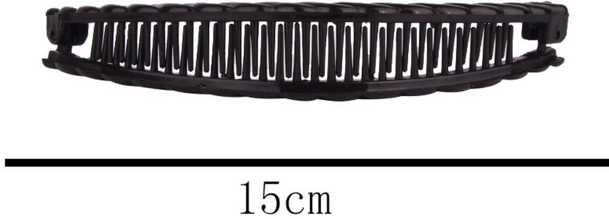 Hair Clip - 3 Pieces - Hair Clip - Hair Clip - Hairpin - Banana Clip - Hairpins Women - Double Comb Long Hair Clips - For Fine Thick Hair - Brown/Black/White - Image 7