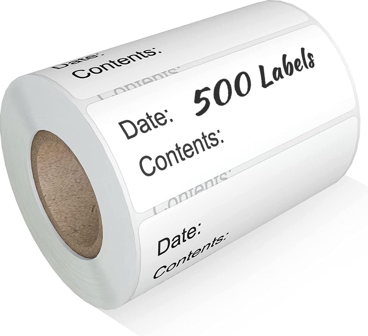 500 Pieces - Freezer Labels - Freezer Stickers - Food Labels - Best Before Labels - Labels - 2.5*5cm - Writable - For Containers, Boxes, Bags - Image 1