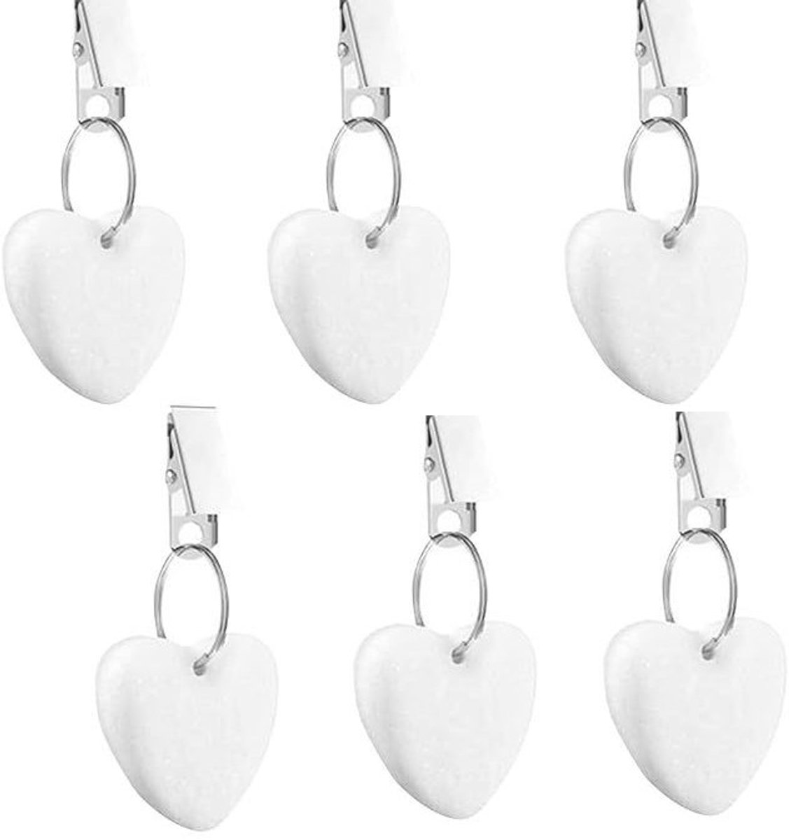 Table Weights - 6 pieces - Tablecloth Weights Heavy - Marble - Tablecloth Weights - White - Image 1