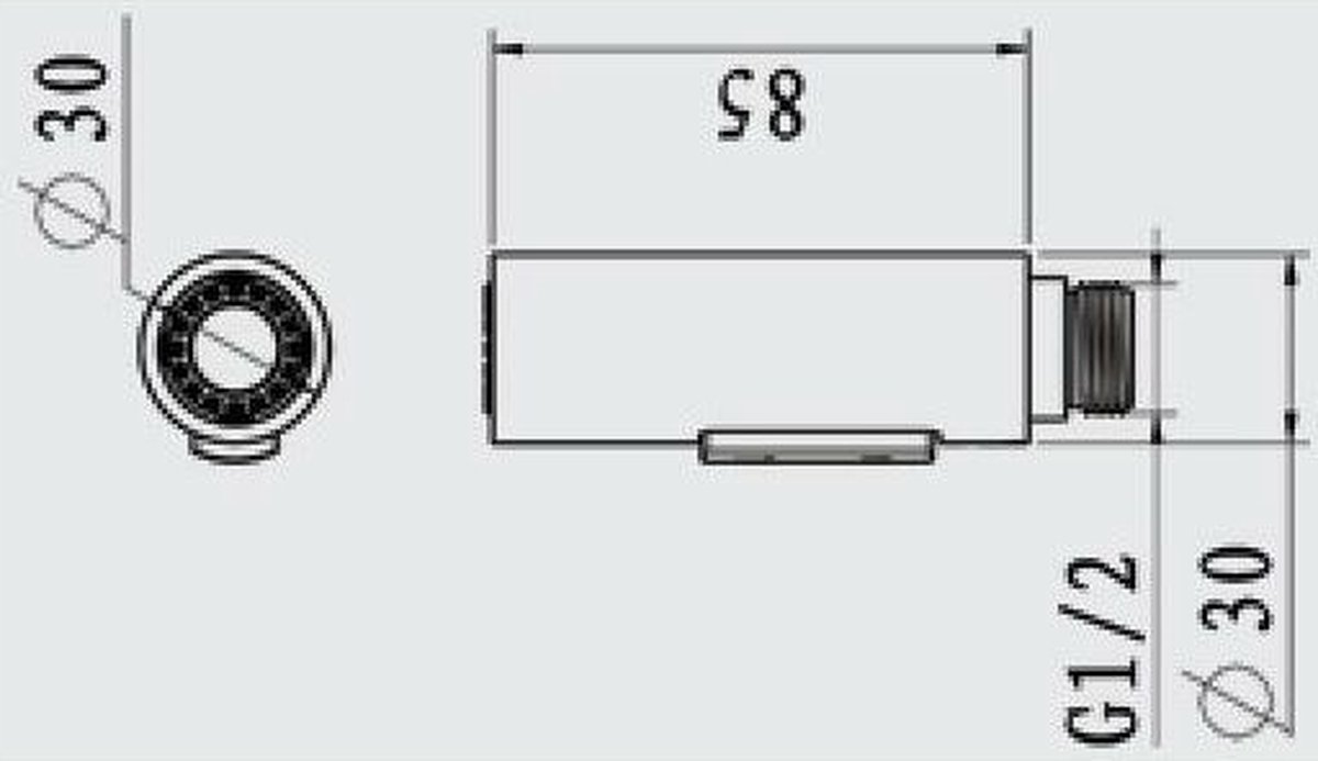 Faucet attachment - 2 functions - Faucet head - Washing dishes - Kitchen faucet - Water saving - Flexible faucet head - Extension rod - Faucet parts - Rotating faucet hose - Faucet nozzle - Sprayer - 1 piece - Image 3
