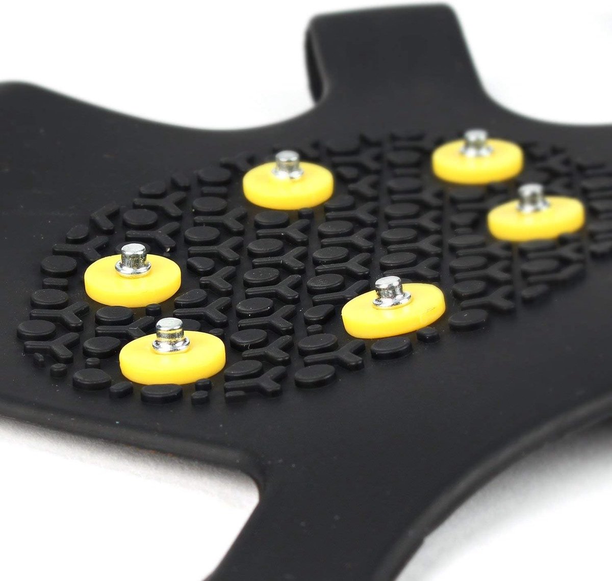Snow grips over shoes/boots 10 studs Ice Traction Universal Slip on Stretch Fit Snow and Ice, Snow Cleats Crampons Ice Spikes Snow Grips for Winter - L (40-43) - Image 3