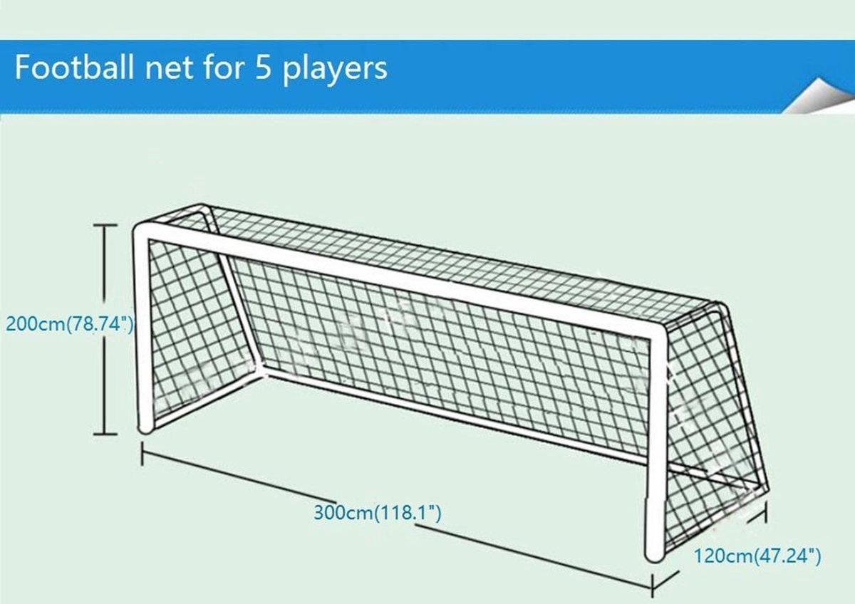 Soccer Net (Net Only) - 3x2M - Replacement net for soccer goals - Image 4