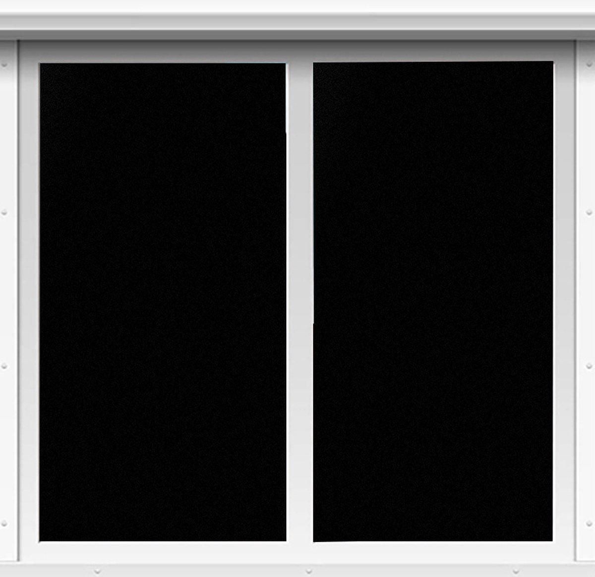 Window Film - Blackout Window Film - Blackout Window Film - Sun Protection - Anti-Peep - Adhesive Window Film - Blackout Cloth - Black - Including Squeegee - Easy Installation - Window Sticker - 45x100cm - Supplied with Self-Adhesive Backing - Image 2