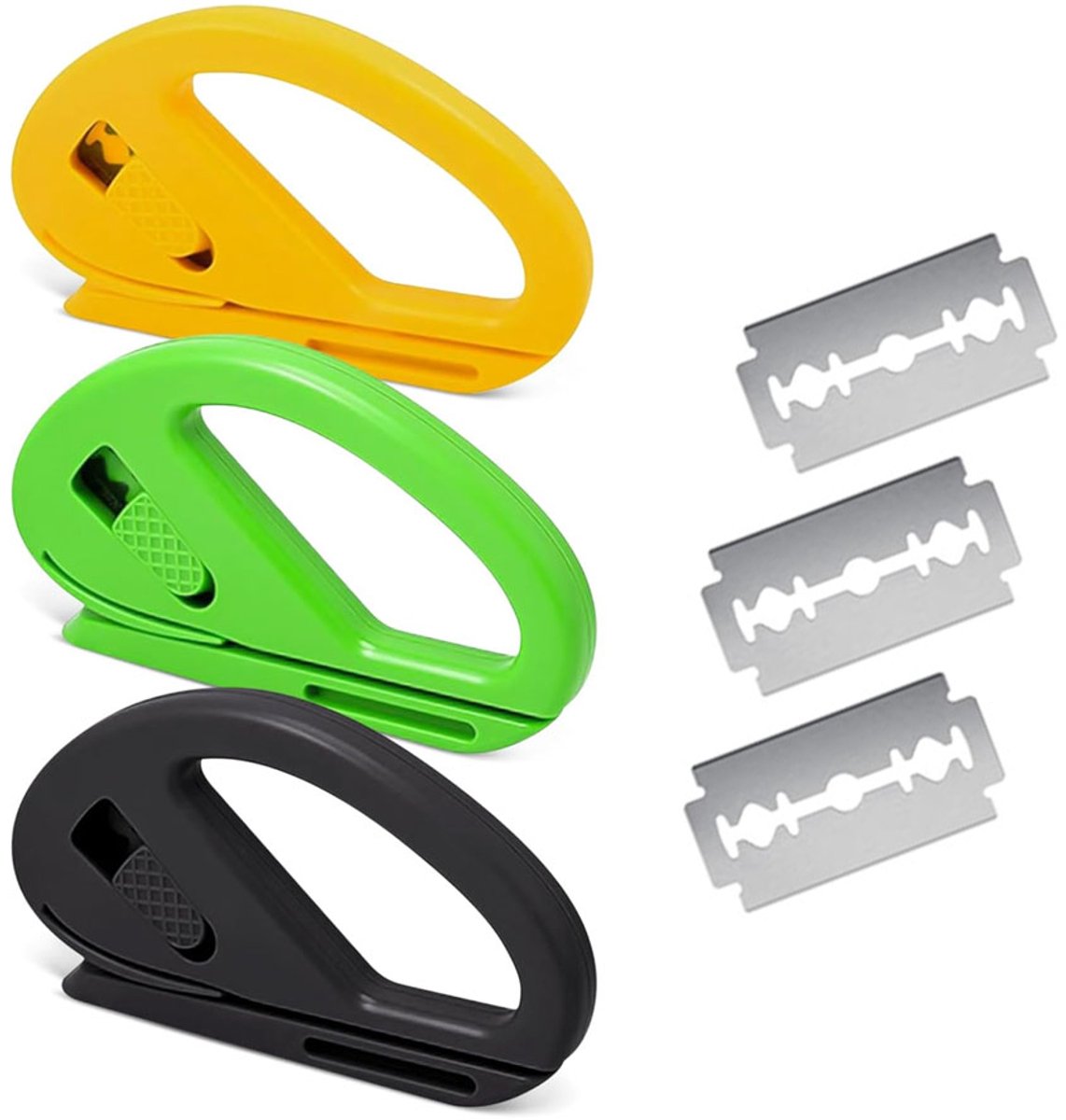 3 Pieces Mini Gift Wrap Cutter - Art Knives - Paper Cutting - Gift Cutter - Gift Wrap Helper Roll Cutter - Image 1