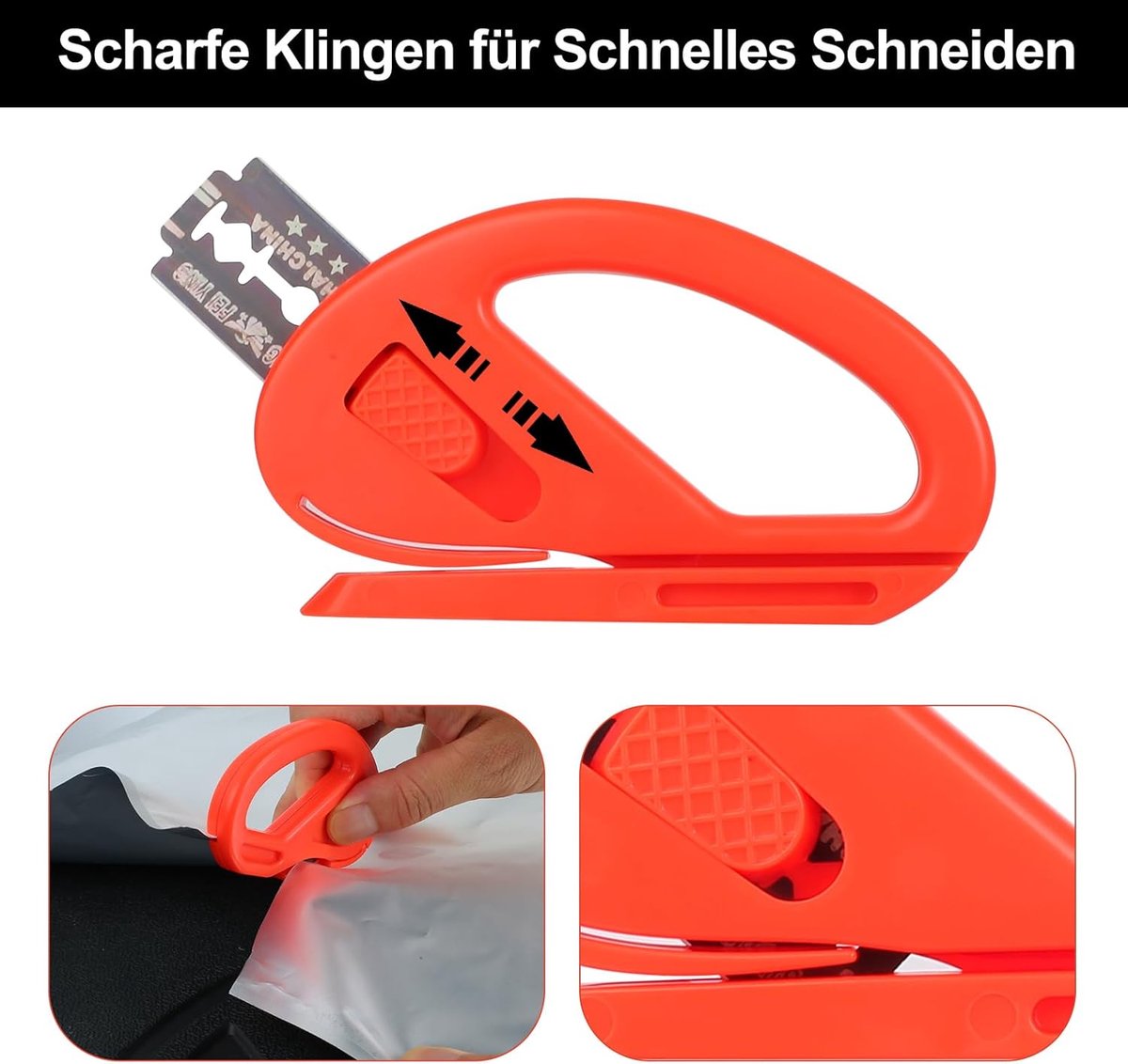 3 Pieces Mini Gift Wrap Cutter - Art Knives - Paper Cutting - Gift Cutter - Gift Wrap Helper Roll Cutter - Image 3