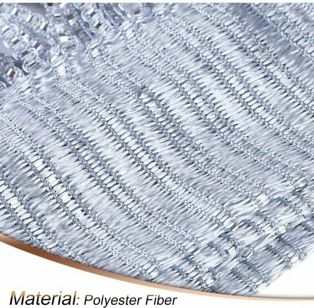 Fly screen curtain - Door curtain - Glitter mosquito net - Anti-fly door curtain - 100 x 200 cm - With silver thread - Polyester - white - Decorative curtain - Mosquito net - Image 2