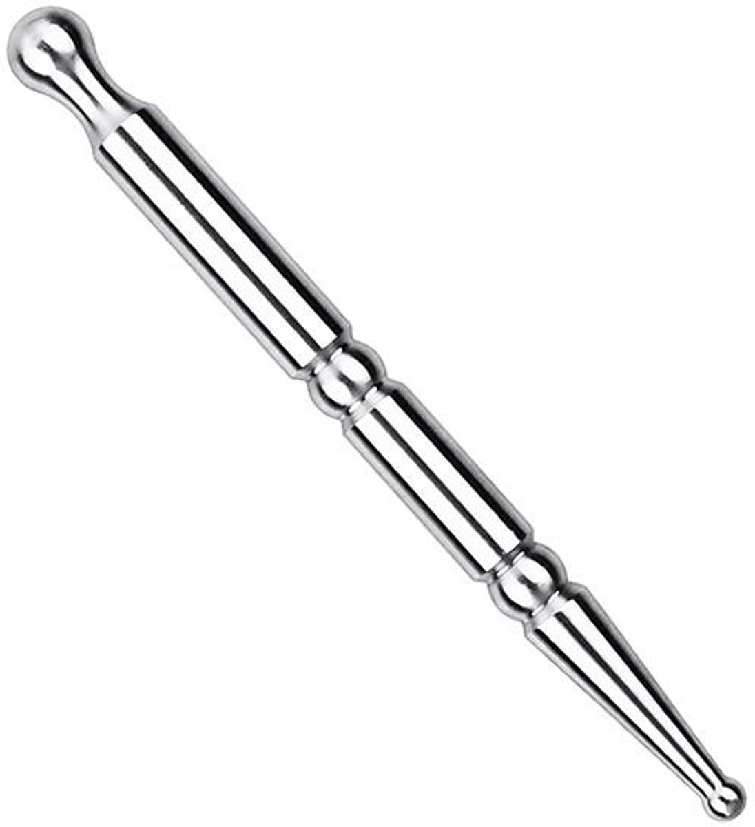 Pressure point pen - Trigger point acupressure pen - Stainless steel - Acupuncture rod - Meridian dredging rod - Manual - For back, shoulders, legs - 125*12mm - Silver - Image 1