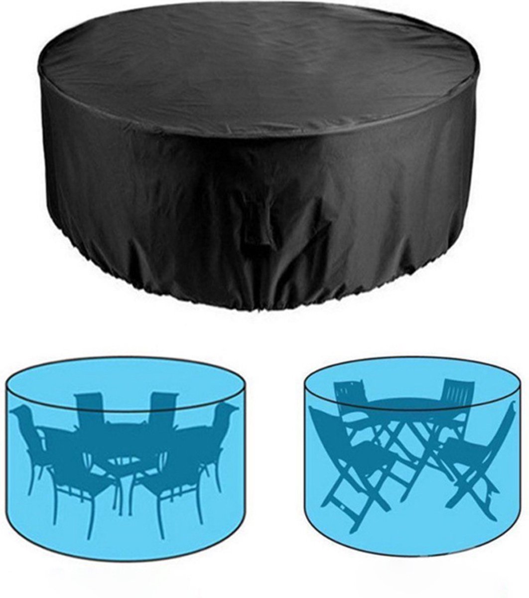 Garden furniture cover - Garden table cover - furniture covers - garden table cover - round garden furniture cover - waterproof garden furniture covers - 120 x 75 cm - Waterproof - Windproof - Dustproof - Anti-UV - round - 210D Oxford cloth - black - for - Image 4