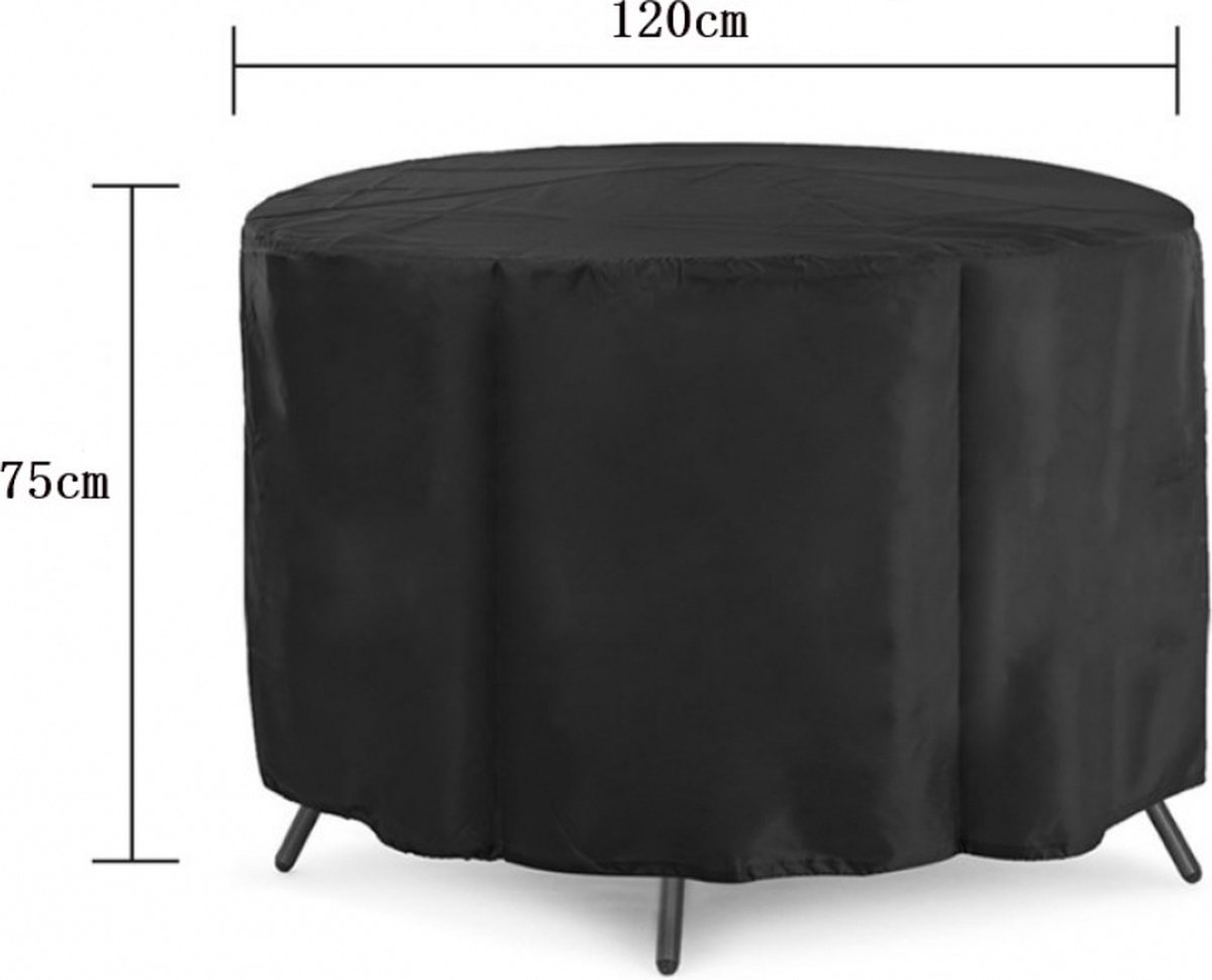 Garden furniture cover - Garden table cover - furniture covers - garden table cover - round garden furniture cover - waterproof garden furniture covers - 120 x 75 cm - Waterproof - Windproof - Dustproof - Anti-UV - round - 210D Oxford cloth - black - for - Image 6