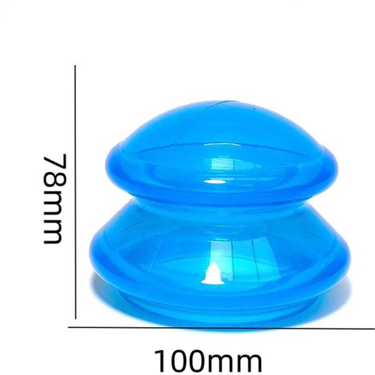 4-piece Cupping cup - Cupping cups - silicone cups - Cupping Set - Cupping For Cellulite - vacuum cup - For reducing cellulite anti-aging relieves pain and joints for buttocks, neck, body - black - Image 8