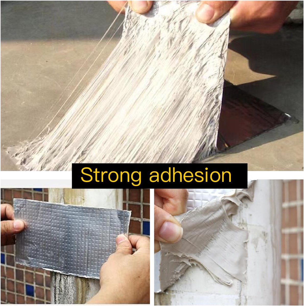 Waterproof sealing tape - Aluminum foil tape - Butyl tape - Tape - Aluminum tape - Extra strong tape - 5M - silver - Image 3
