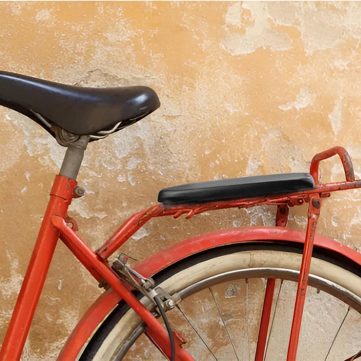 Bicycle Seat Rear Seat - Bicycle Seat Rear - Luggage Carrier Cushion - Rear Bicycle Seat - Bicycle Cushion Luggage Carrier - Universal - Black - Electric Bicycle/Bicycles/Electric Scooter - Soft - Image 2
