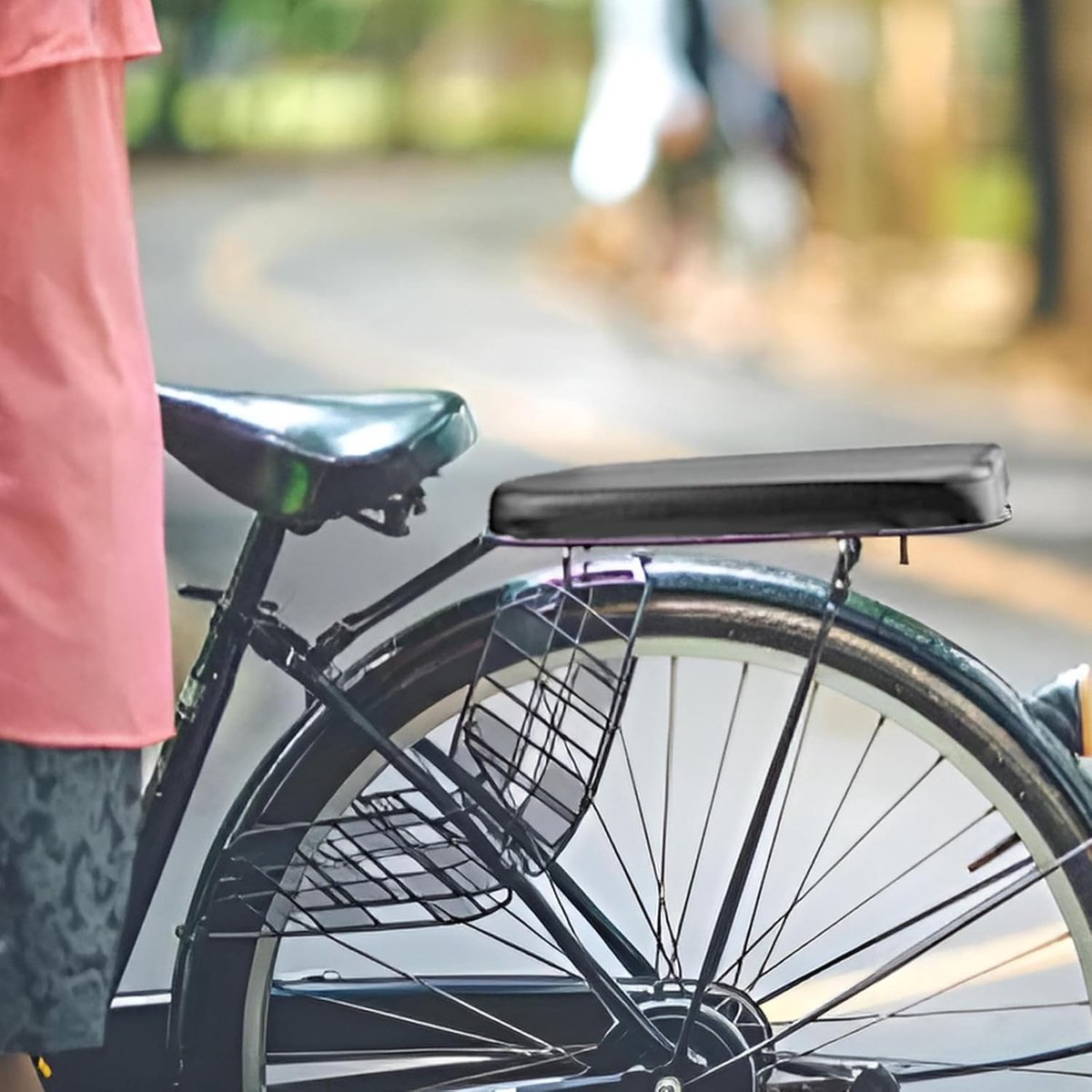 Bicycle Seat Rear Seat - Bicycle Seat Rear - Luggage Carrier Cushion - Rear Bicycle Seat - Bicycle Cushion Luggage Carrier - Universal - Black - Electric Bicycle/Bicycles/Electric Scooter - Soft - Image 3