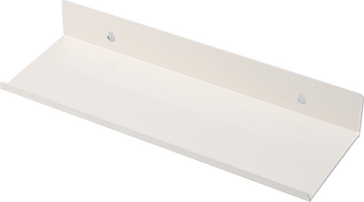 2 pieces - Wall shelf - Shower shelf - shelves - 30CM - carbon steel - white - floating - for bedroom, bathroom, kitchen, living room, office - Image 1