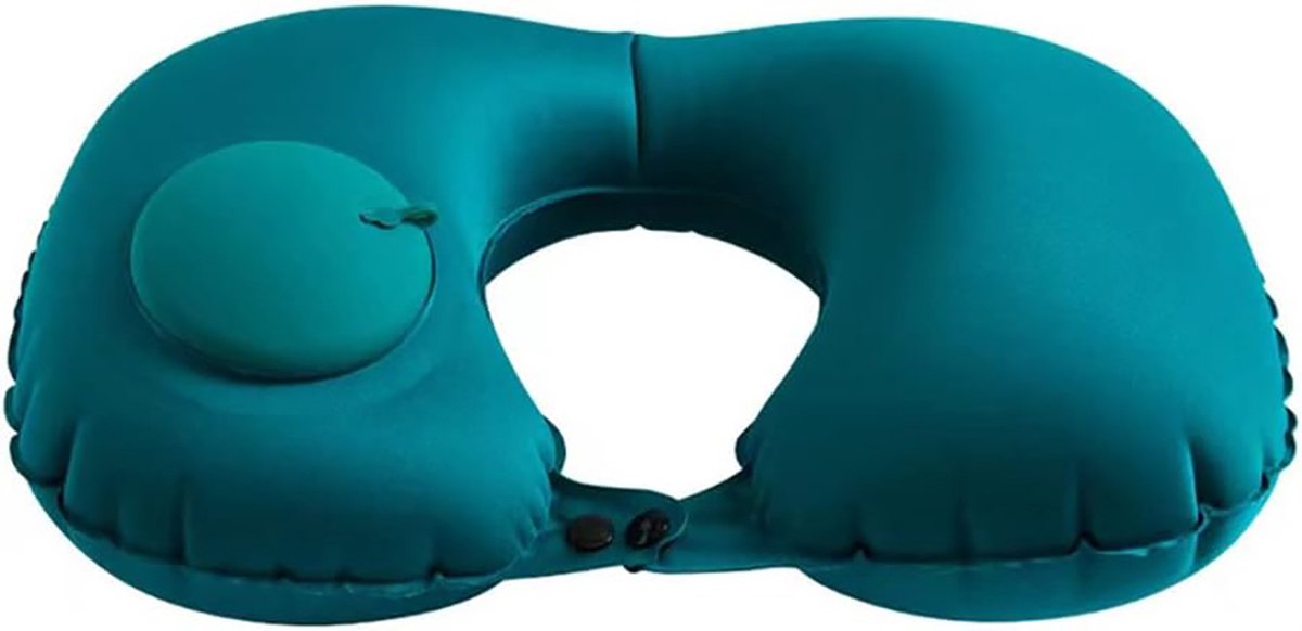 Travel Pillow - Inflatable Travel Pillow - Foldable - Neck Support for Neck Pain - Soft Neck Support for Sleeping - Align and Stabilize - One Size - Neck Support - Neck Band - Suitable for Airplanes, Cars, etc. - Image 1