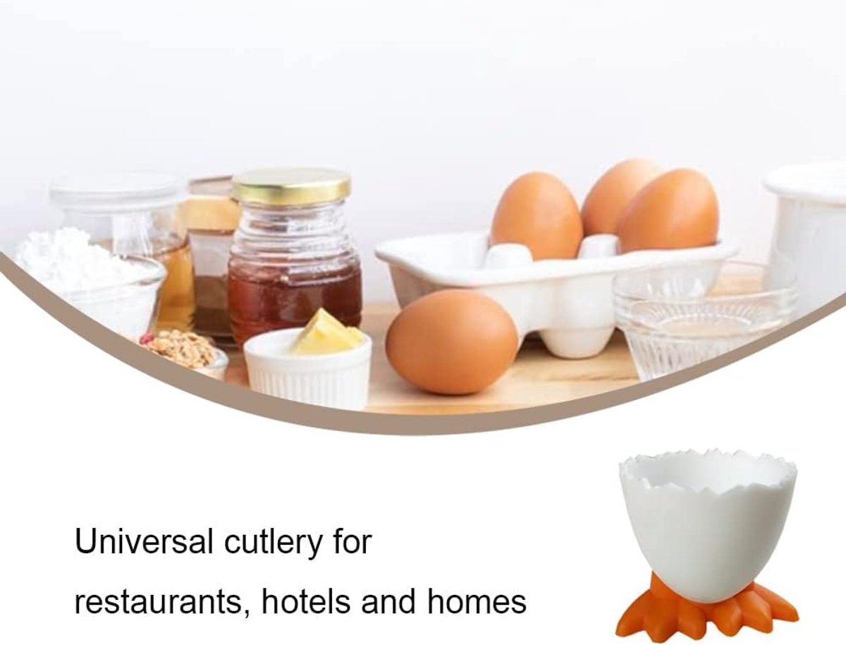 Egg Cups - 9 pieces - Egg Holder - Egg Rack - PP - Egg Cups - Table/Kitchen Items - Egg Storage - White - Image 2