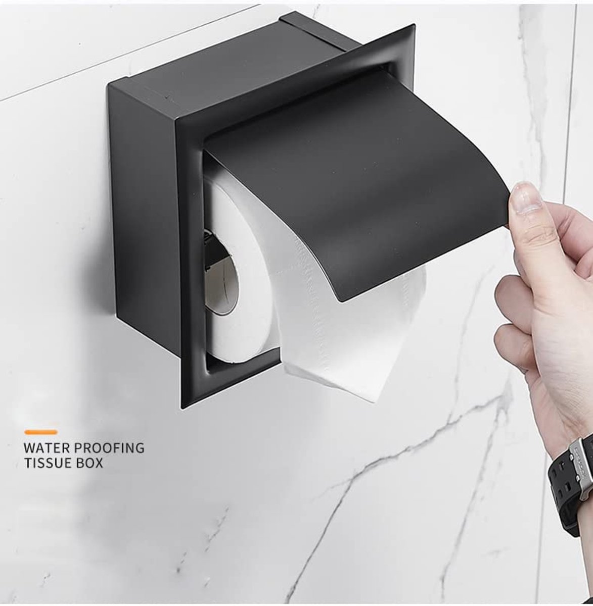 Toilet Roll Holder - Toilet Roll Holder Bathroom - Built-in Toilet Roll Holder - Silver Roll Holder - Toilet Roll Holders - Toilet Roll Holder - Stainless Steel - for Bathroom - Toilet Roll Holder - Image 3
