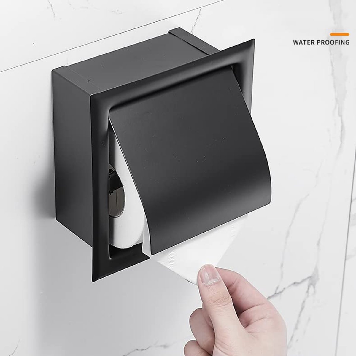 Toilet Roll Holder - Toilet Roll Holder Bathroom - Built-in Toilet Roll Holder - Silver Roll Holder - Toilet Roll Holders - Toilet Roll Holder - Stainless Steel - for Bathroom - Toilet Roll Holder - Image 5
