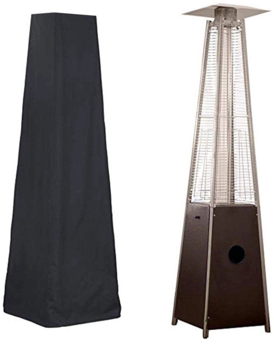 Patio Heater Cover - Heavy-Duty Waterproof Porch Cover - Patio Heater Cover - Pyramid Style Heated Umbrella Cover - Dust Cover for Outdoor Use - Heater Cover - for Pyramid Torch Patio Heaters - 221x53x61cm - Black - Image 1