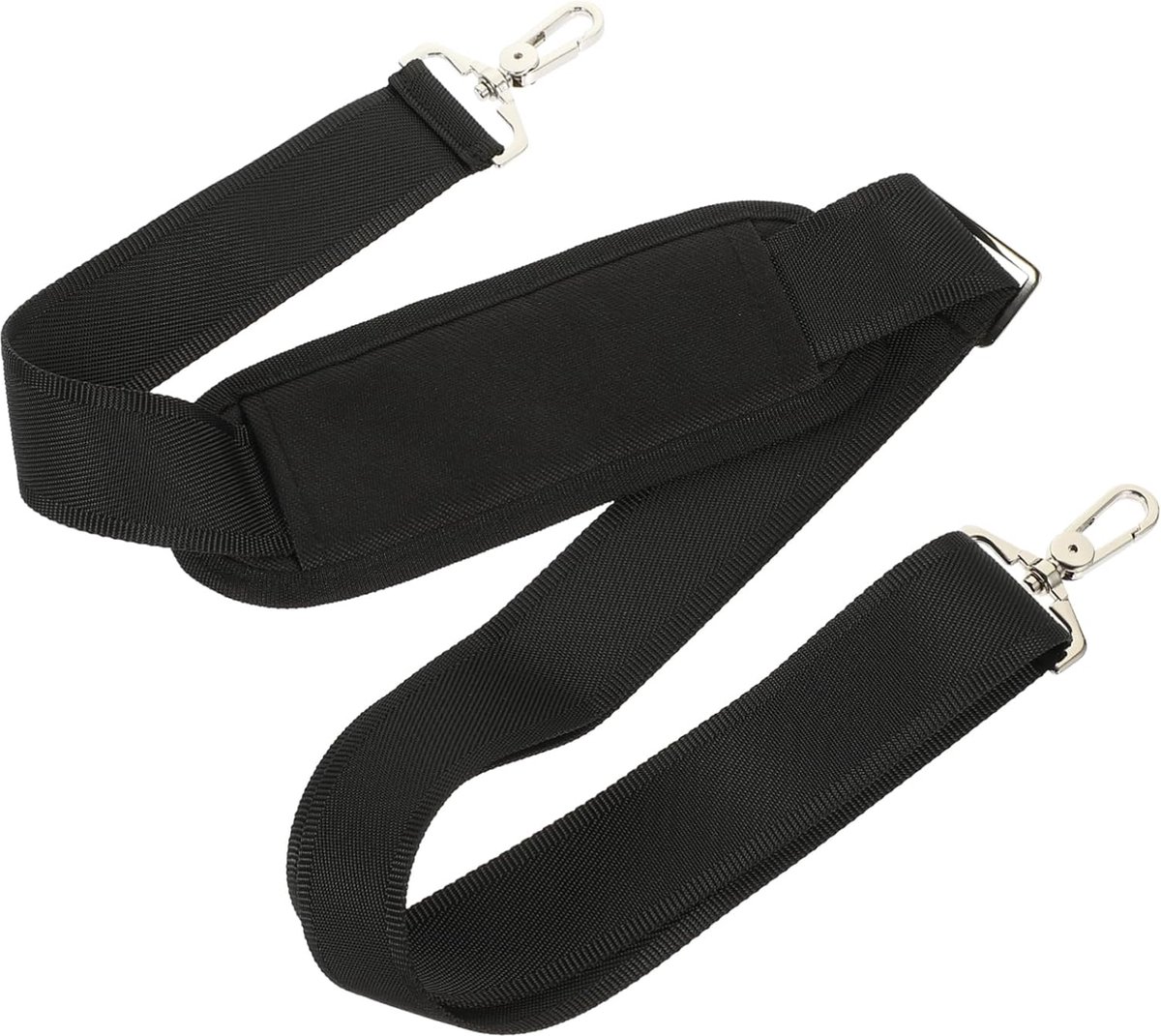 Bag strap - shoulder strap - adjustable shoulder strap - for shoulder bag, carrying bags - accessories - bag strap - computer bag strap - single shoulder strap - black - nylon - 133cm*3.8cm - Image 1