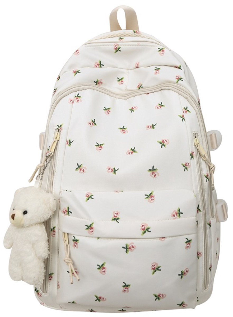 Backpack - School Bag - Backpack - Girl Backpack - School Backpack - School Bag - Tablet Backpack - 20 Liters - Roses - Image 1