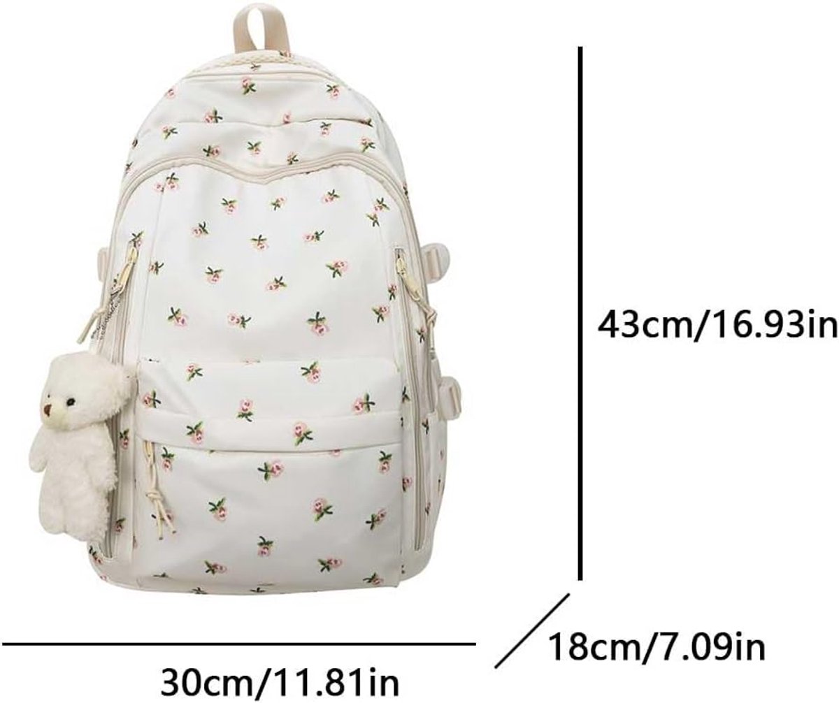 Backpack - School Bag - Backpack - Girl Backpack - School Backpack - School Bag - Tablet Backpack - 20 Liters - Roses - Image 5