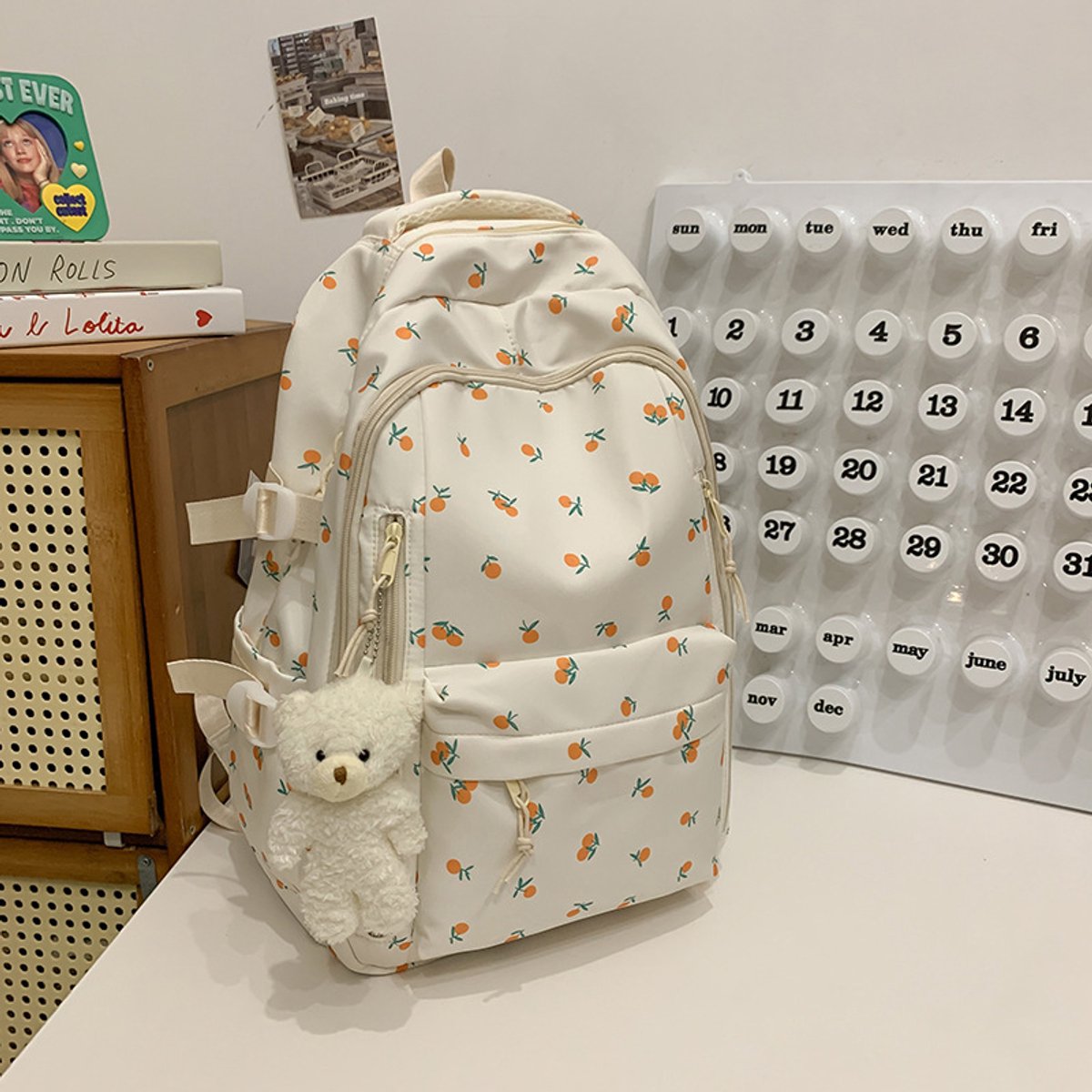 Backpack - School Bag - Backpack - Girl Backpack - School Backpack - School Bag - Tablet Backpack - 20 Liters - Oranges - Image 1