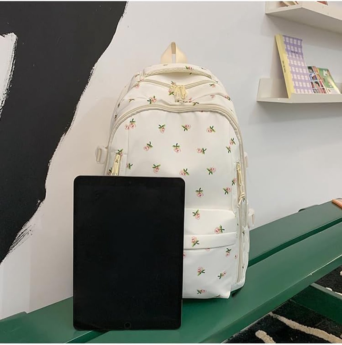 Backpack - School Bag - Backpack - Girl Backpack - School Backpack - School Bag - Tablet Backpack - 20 Liters - Strawberries - Image 4