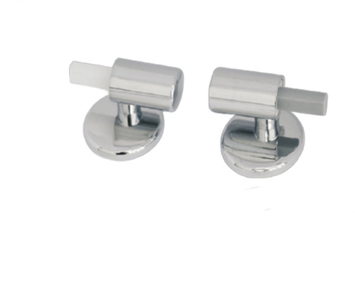 1 Set - Toilet Seat Hinge - Replacement Hinges - Slow-Release Hinge - Toilet Seat Hinges - Toilet Seat Fixing Kit - Zinc Alloy - Silver - For Bathroom Toilet Lid, Appliance Lid - Image 1