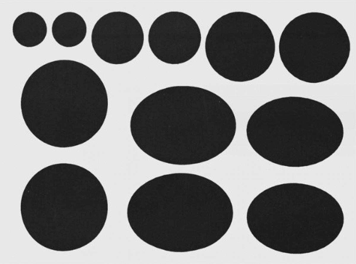 2 sheets of 24 pieces - Repair cloth - Repair patches - Nylon - Black - 15 x 20 cm - round - self-adhesive - waterproof - clothing repair - patch - Repair hole in clothing - DIY clothing accessories - Image 1