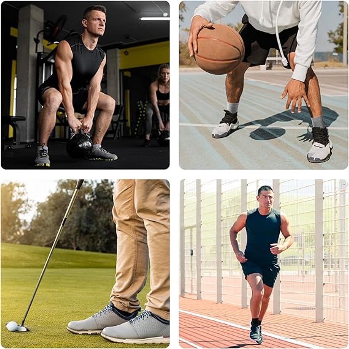Pairs - Toe Socks - Yoga Socks - Runner Toe Socks - Black, White - Socks - Men's Socks - Size 41-44 - Solid Color - Image 4
