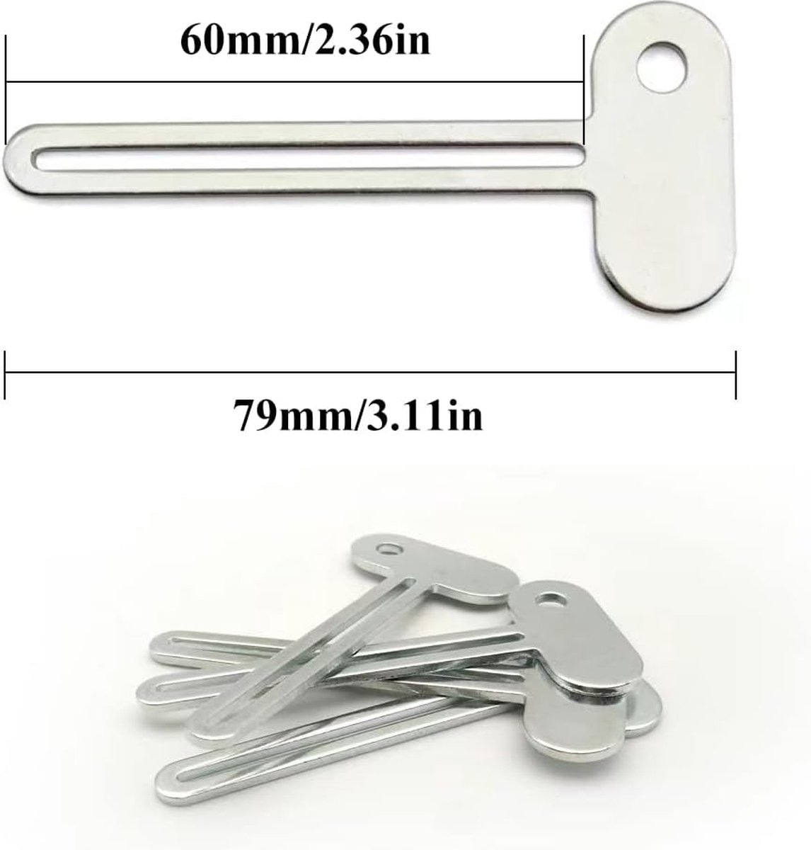 Toothpaste Squeezer - 4 pieces - Tube Squeezer - Stainless steel - silver - key-shaped - Environmentally friendly - Ergonomic design - Suitable for toothpaste, creams, gels - Image 5