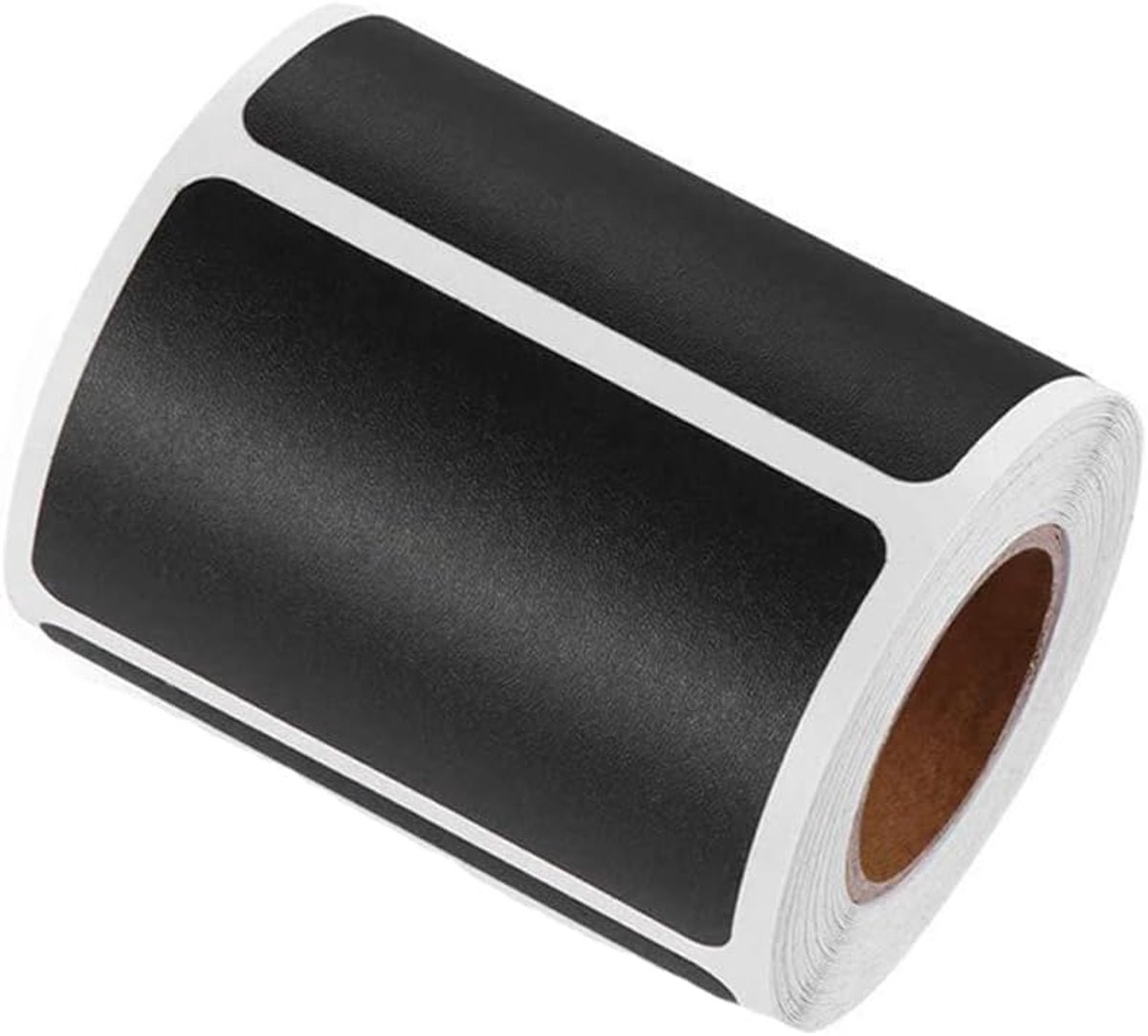 300 Stickers - Chalkboard Stickers - Chalk Sticker - Label Stickers - Labels - Kitchen Labels - Spice Stickers - 5.5 X 3.5 cm - Rectangle - Black - Removable - Reusable - For kitchen containers, storage boxes, offices, craft supplies - Image 1