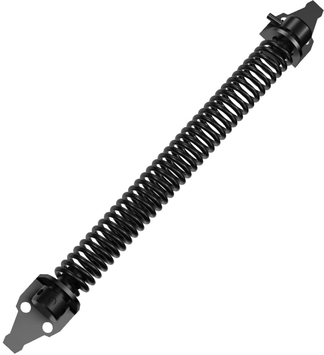 Door closers - Door spring - Gate spring - Gate spring - 36cm - Outdoor door closer - Gate latches - Garden gate spring - Black - Carbon steel - For wooden fences door - Image 1