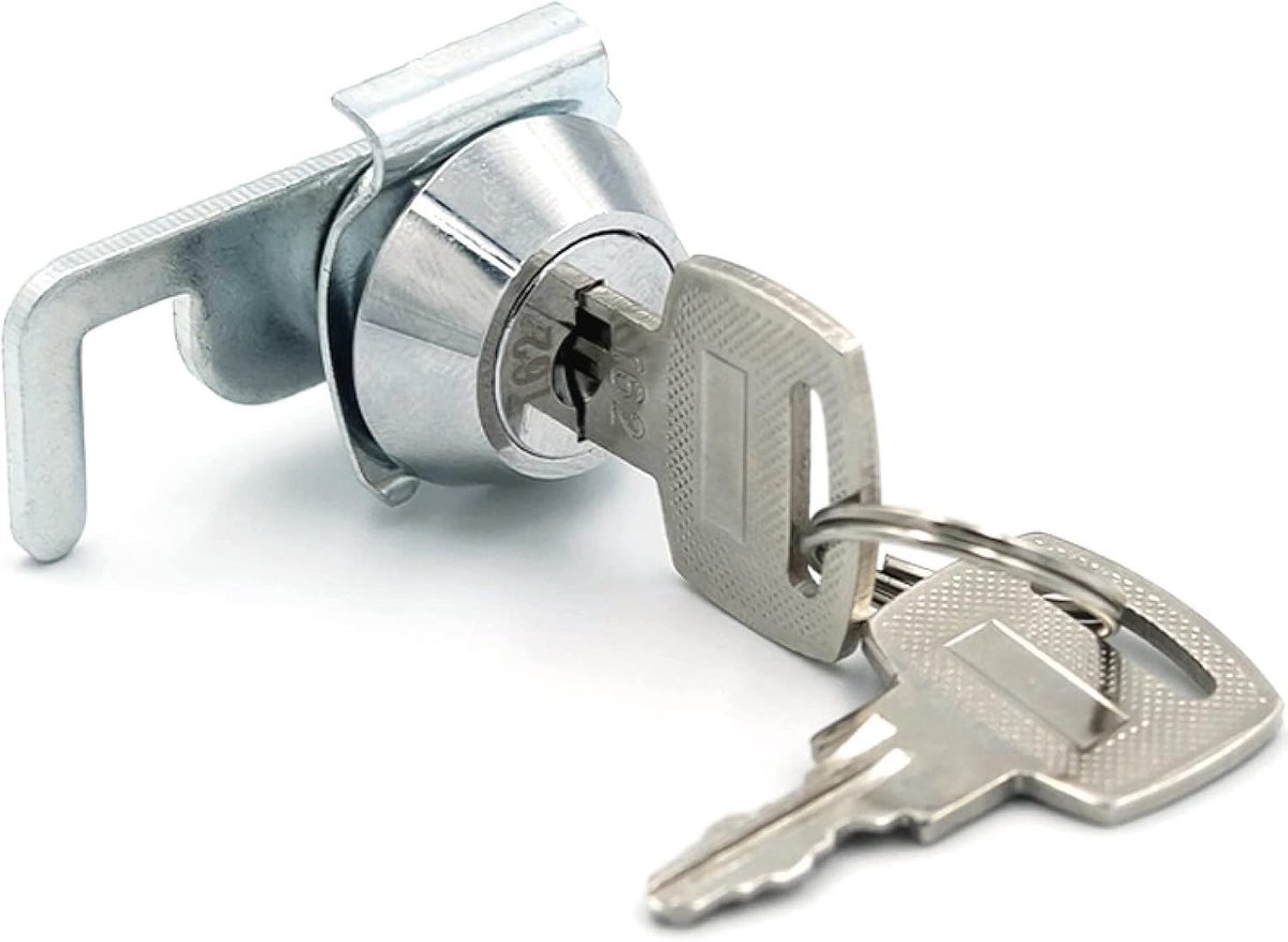 Letterbox lock - Cam lock - Cabinet lock - Cam lock - Security cabinet lock - Cylinder lock - 21.5 mm - Zinc alloy - With key - For Cabinet, Cabinet door, Filing cabinet, Letterboxes, Drawer cabinet - Image 1