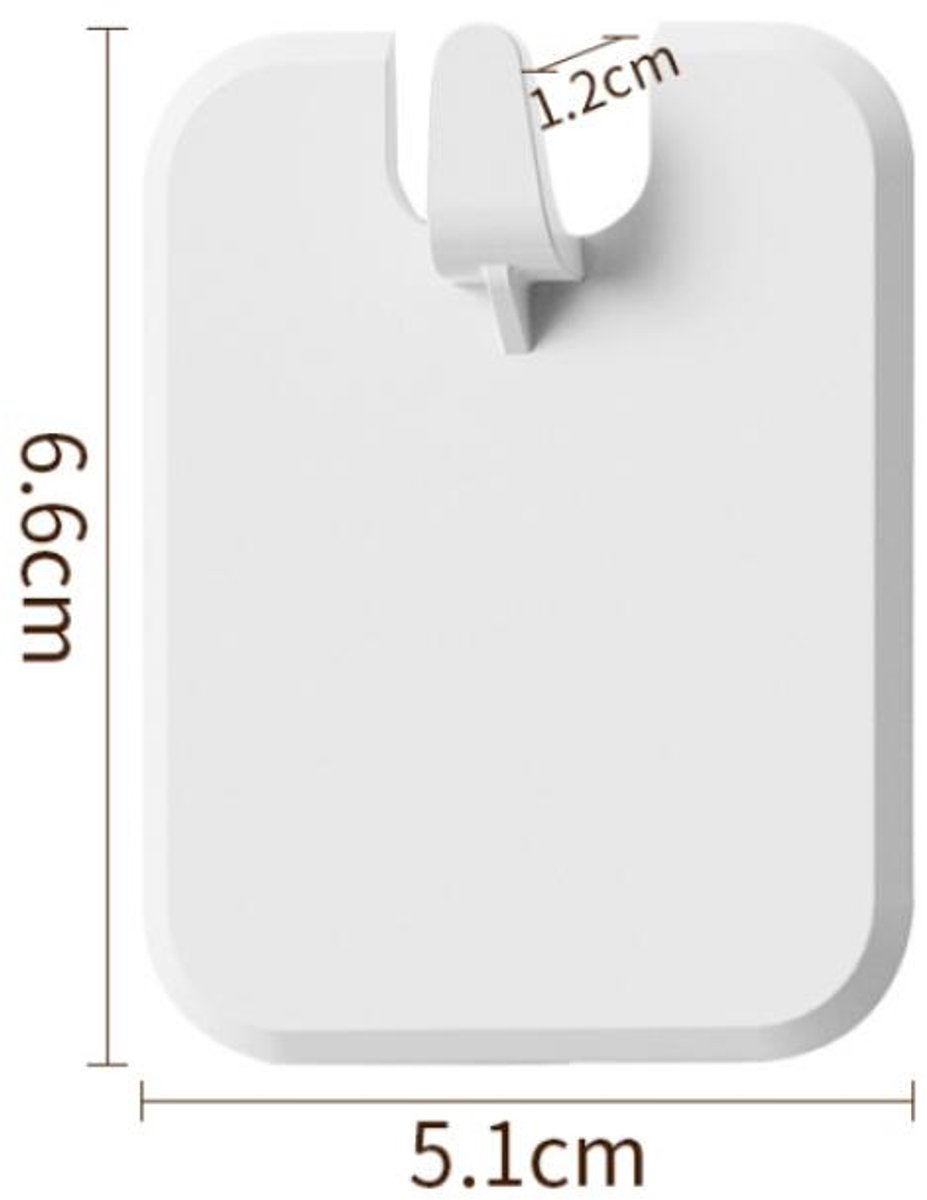 Picture Frame Hangers - 10 Pieces - Hanging Hook - ABS - Self-Adhesive Hooks - Wall Hooks - Towel Hook - Home Accessories - No Drilling Required - Suitable for Home, Office and Photo Frame Decoration - 6.6*5.1*1.2cm - White - Image 5