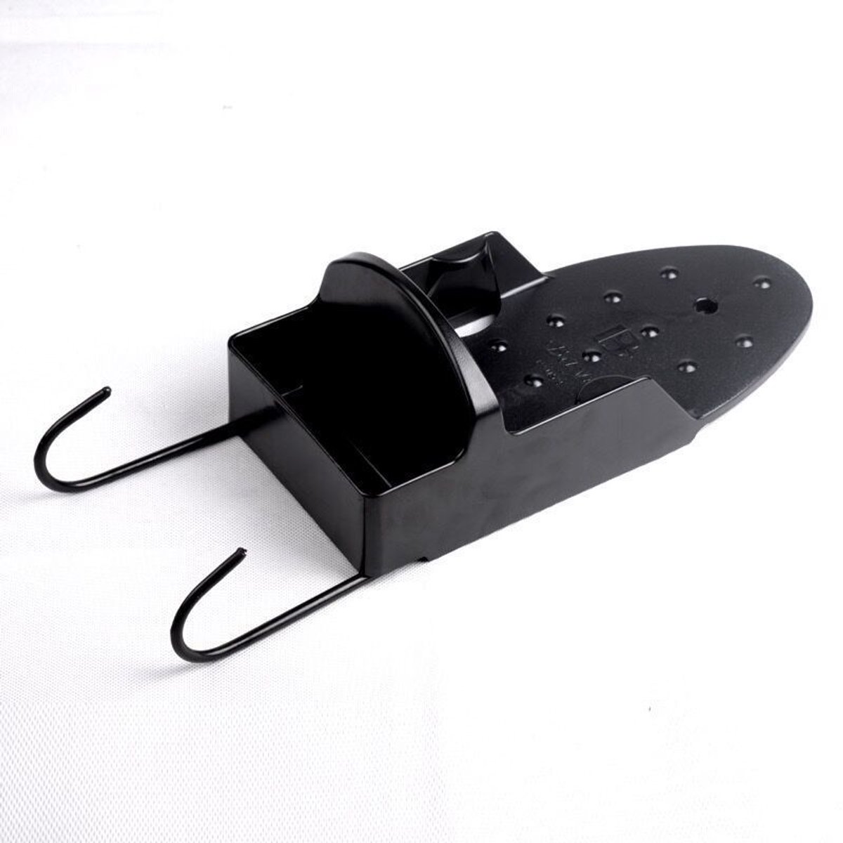 Ironing board holder - Hanging system for your ironing board AND iron - simple ironing board holder - black - plastic - Ironing board holder - Wall-mounted ironing board holder - Image 2