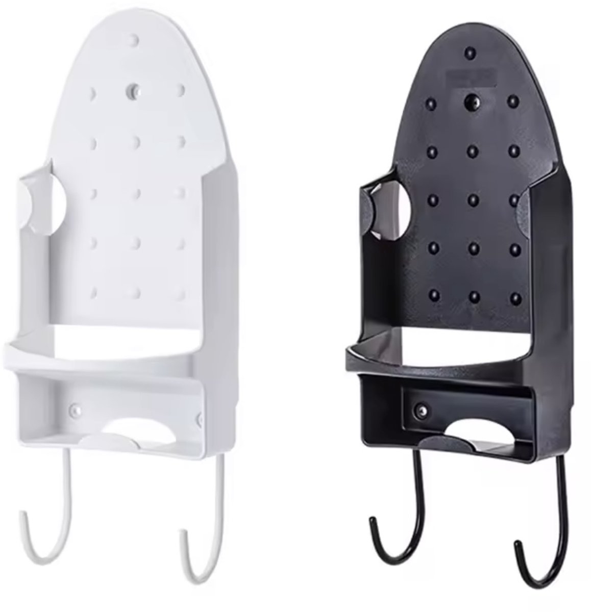 Ironing board holder - Hanging system for your ironing board AND iron - simple ironing board holder - white - plastic - Image 8